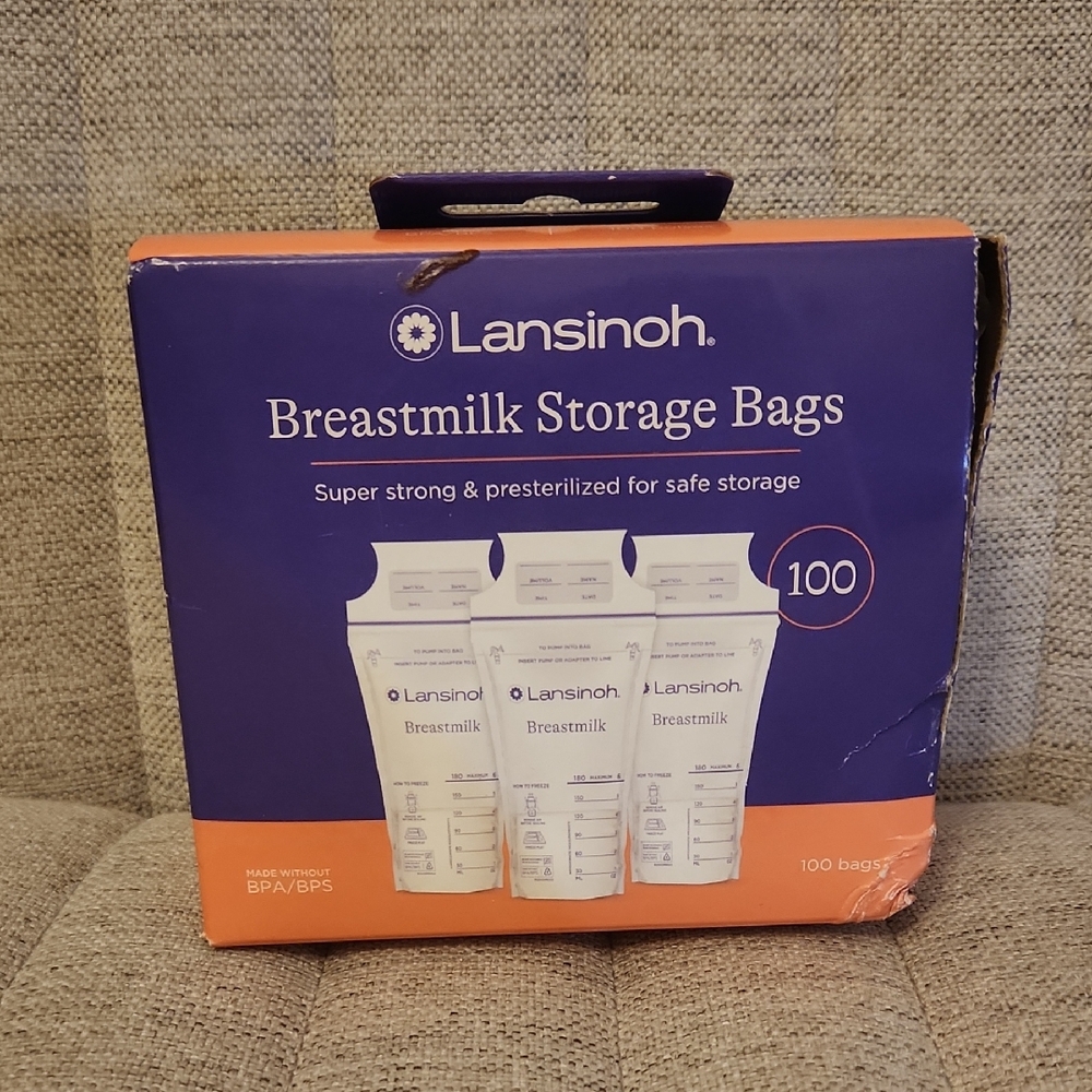 Lansinoh Breastmilk Storage Bags - Purple